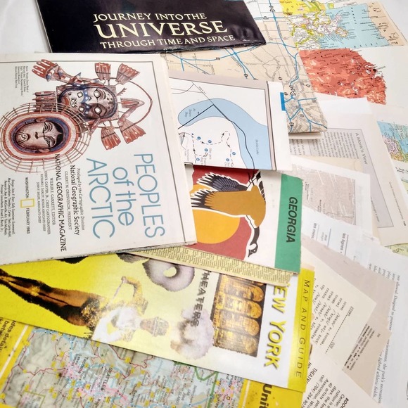 Travel Book Pages, Maps and Guide Book Page Bundle, Vintage Book Pages - Picture 4 of 4